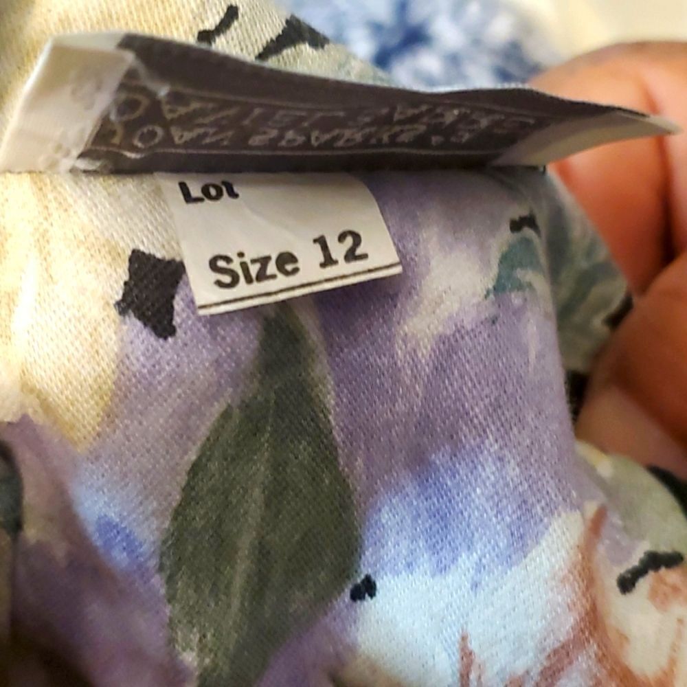 Joann Sparks for Daniel Barrett VTG Floral 80's Dress Size 12 - Picture 10 of 10